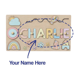 Custom Name Montessori Wooden Board