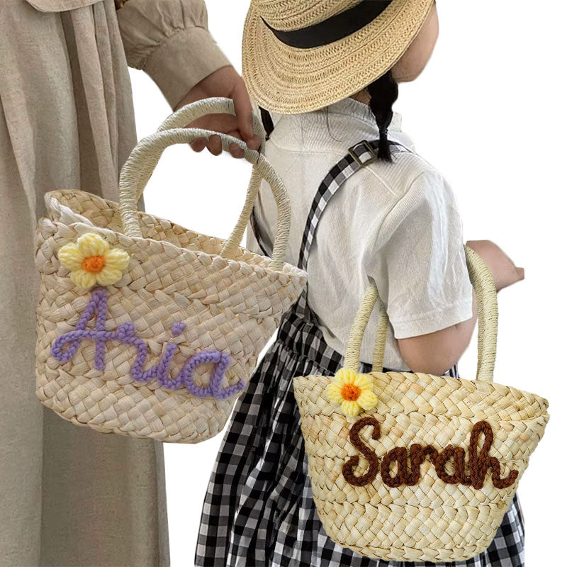 Customizable Straw Bag Bundle