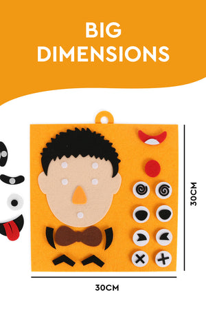 Kids Facial Expression Recognition DIY puzzle Board Set