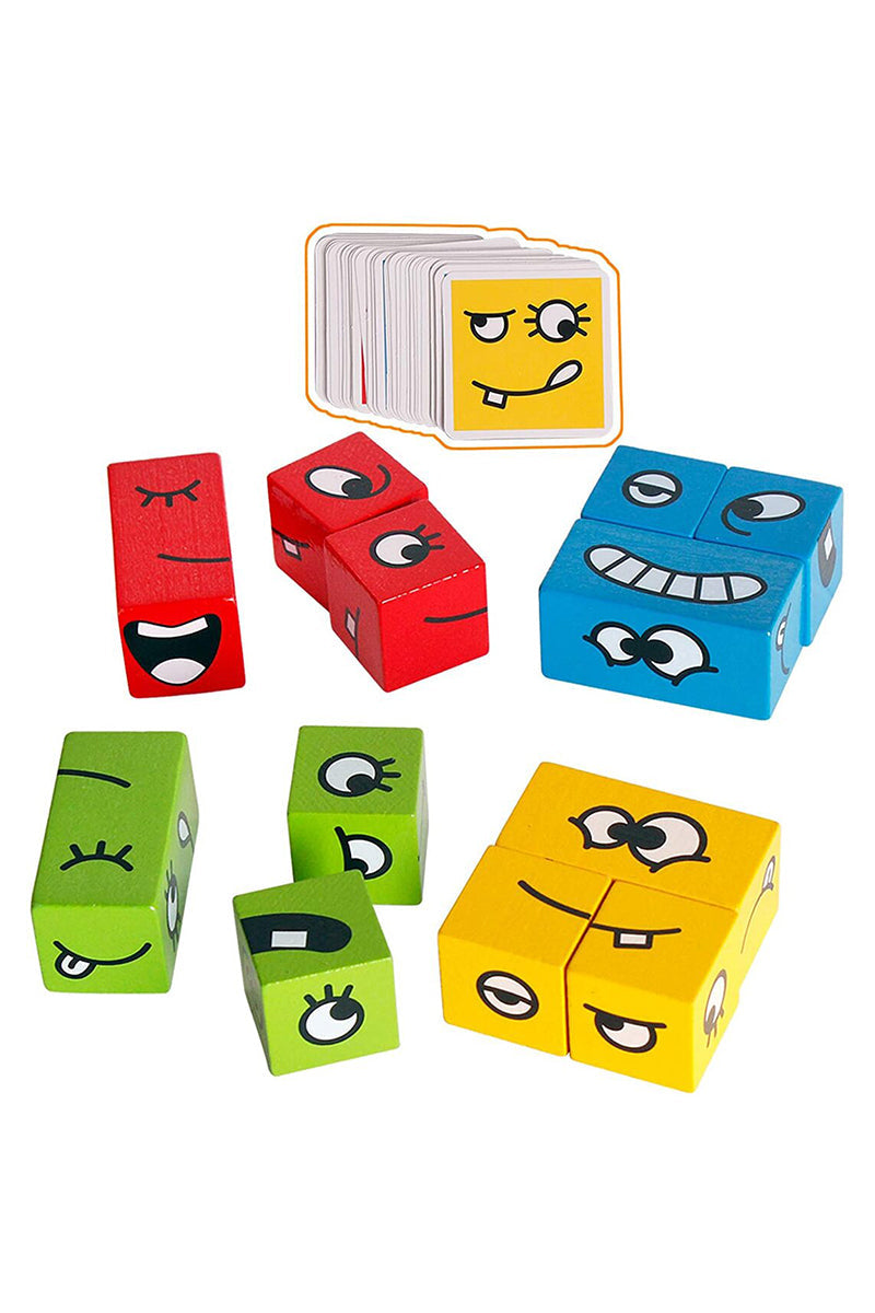 Expression Puzzle Building Blocks Game