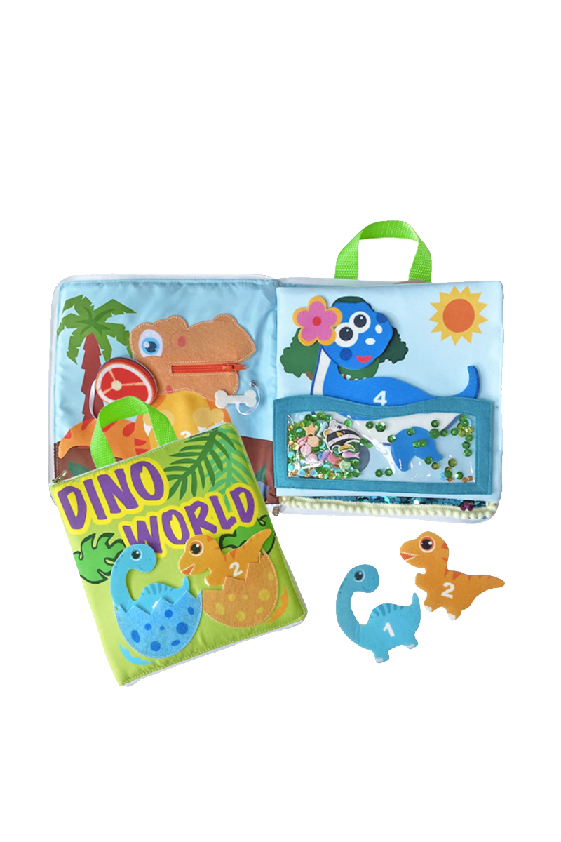 Dinosaur World Montessori Educational Quiet Book